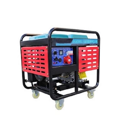 12 kW luchtgekoelde stille/open frame dubbelspannings diesel draagbare generator voor het land