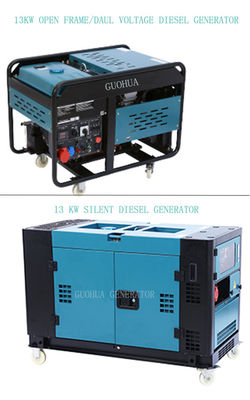 13kw luchtgekoelde 2 cilinder diesel draagbare generator 4 slag met aangepast verzoek