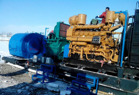 Boorplatformen 1000 modderpomp met verbindingsboorweg en Jinan Chidong dieselmotor