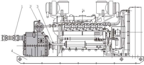 Versnellingsregelend type Hydraulische koppeling Achterwielband Yotfj750/875 1700 1300 2100