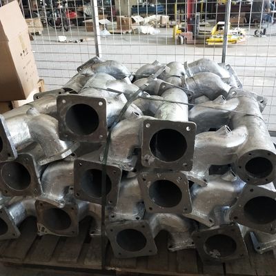 Vaste installatie 235.09.50X Afvoer manifold voor 12V190 gasgenerator gemeenschappelijke units