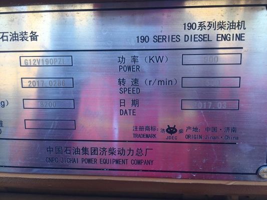 12-cilinder Jinan dieselmotor 2000 serie model G12V190pzl op aanvraag