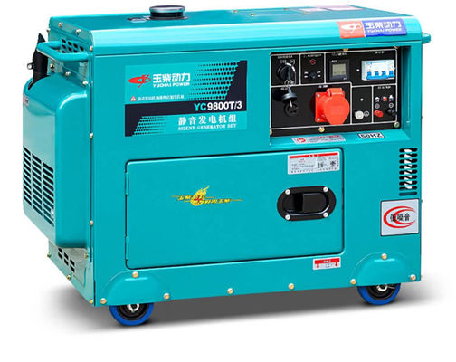 Land 5/6/8/10kw Huishoudelijke stille dieselgenerator met driefasige AC-uitgang