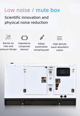 50 kW stille dieselgenerator met een jaar na levering of 1500 uur accumulatief