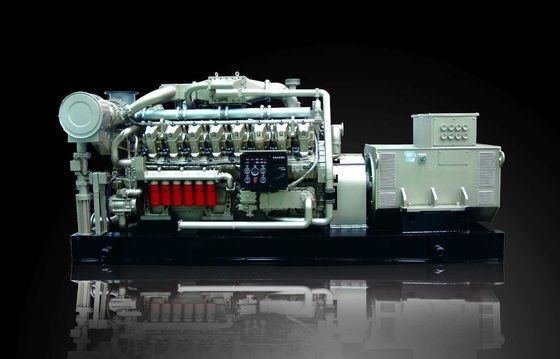 Jichai 1000kw Gas Generator 1200GF-T Motor Model H16V190zdt bij de zuiger pin 16V190