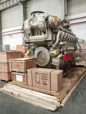 Jichai 1000kw Gas Generator 1200GF-T Motor Model H16V190zdt bij de zuiger pin 16V190