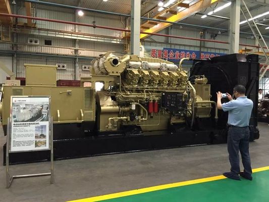 Jichai 1000kw Gas Generator 1200GF-T Motor Model H16V190zdt bij de zuiger pin 16V190