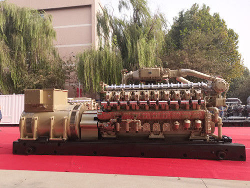 20-cilinder gasgenerator zet 1500kw stationêre elektriciteitscentrale met standaard standaard