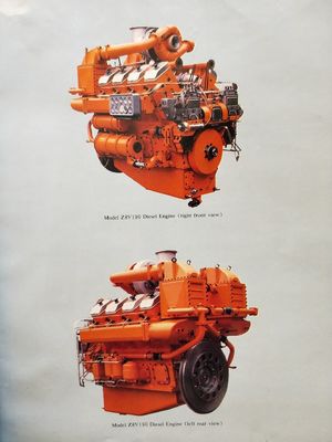 Aluminium motor model Z12V190bd2 Generator model Ifc6502 500kw Diesel generator 100kg