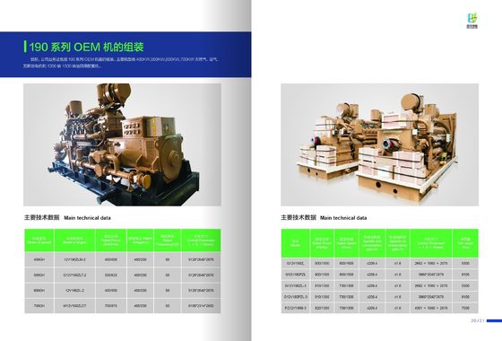 1000kw Bl12V190zld Diesel Generator Sets Jichai Aanpassing voor uw behoeften